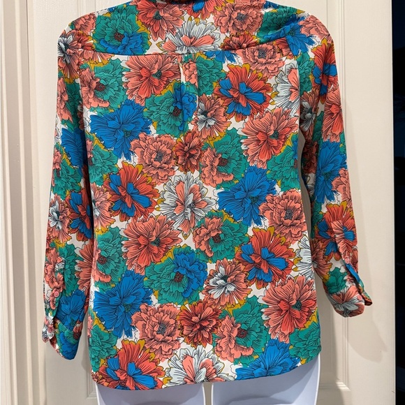 Banana Republic Floral Women's Top - Multicolor in Medium - Picture 2 of 5